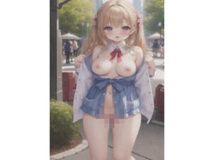 巨乳見せたがり痴女の街中ドキドキ露出デート Part6(ピンクモンスター) [d_383761]