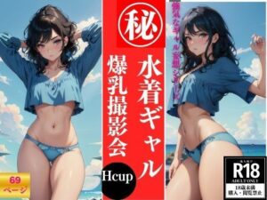 水着ギャル 爆乳撮影会(妄想性癖) [d_385173]