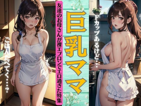 友達の巨乳ママ特集〜お母さんの裸エプロンがエロすぎた〜夕ご飯食べていくと誘惑される・・(秘密のまんこちゃん) [d_386017]