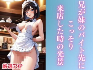 兄が妹のバイト先にこっそり来店した時の光景(HなAI魔人) [d_388339]