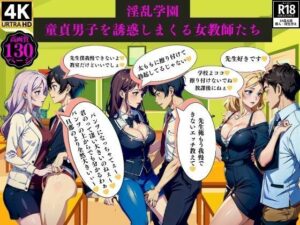 淫乱学園童貞男子を誘惑しまくる女教師たち(ちサークル) [d_389945]