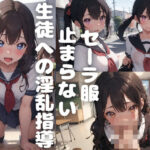 セーラー服止まらない生徒への淫乱指導(清純学園写真館) [d_390054]