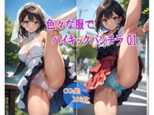 色々な服でハイキックパンチラ01(るんぽす) [d_390243]