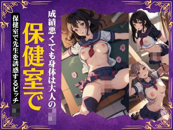 保健室で中出しセックス！成績悪くても身体は大人のJK・・・先生を誘惑するビッチJK(人生にSEX捧げてます編集部) [d_390428]