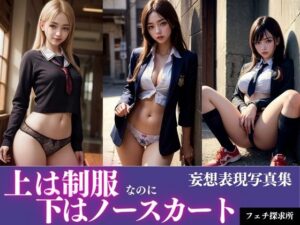 上は制服、下はノースカート(フェチ探求所) [d_390952]
