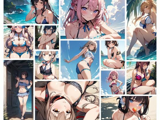 水着キャラ集2(FOX_AI漫画部) [d_391595]