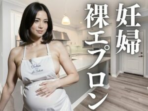 美しい妊婦の裸エプロン(にょわんぴ) [d_392405]