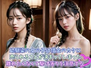 幼馴染の女の子は借金のカタに売られることが決まってしまった離れたくなくて駆け落ちを決意する 巨乳美女は若くて美しい(ルビーコスモス) [d_392720]