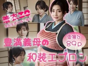 【着衣エロ勃起乳首と時々陰毛】豊満義母の和装エプロン【卑猥な89p】(紐をギュッとね) [d_393500]