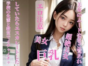 学校の先輩と教室でイチャイチャしていたらエスカレートした(CHANCHAN) [d_393521]