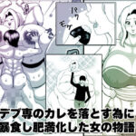 デブ専のカレを落とす為に暴食し肥満化した女の物語(ネコロンドル) [d_400180]