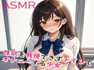 性欲を我慢できずトイレでオナニーしてしまう少女のエッチボイス(妄想ヌルヌル女学院) [d_404343]