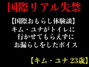 【国際おもらし体験談】キム・ユナがトイレに行かせてもらえずにお漏らしをしたボイス【キム・ユナ 23歳】(エロカフェ) [d_406175]