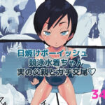 日焼けボーイッシュ競泳水着ちゃん実の父親とガチ交尾(多肉色物) [d_407465]