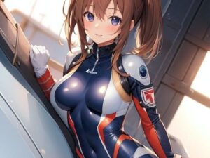 パイロットスーツ風美少女さん(ほげふが) [d_310273]