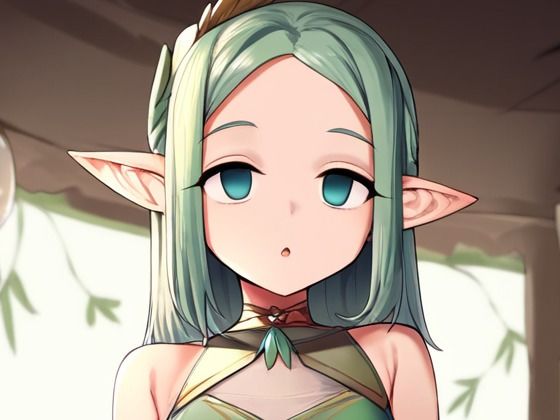 エルフの女の子が催●にかかってスカートをたくし上げている画像(催●スキ) [d_365169]