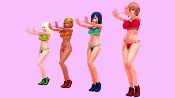 【ふたなりダンス】JKたちのチンプラエクササイズ（応援版）(JOKERのアトリエ) [d_377738]