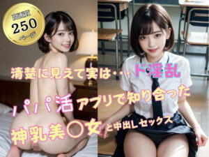 パパ活アプリで知り合った神乳女子○校生と中出しSEX(妄想族AI) [d_377999]