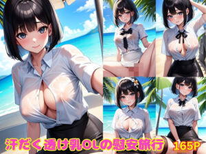 汗だく透け乳OLの慰安旅行(HなAI研究所) [d_394717]