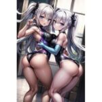【R-15】競泳水着少女の乳合わせ百合CG集(ふぉふぉ狐) [d_395643]