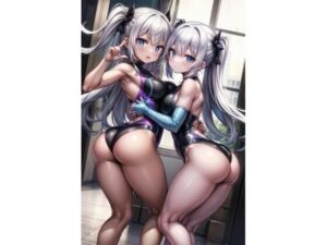 【R-15】競泳水着少女の乳合わせ百合CG集(ふぉふぉ狐) [d_395643]