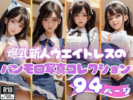 爆乳新人ウエイトレスのパンモロ写真コレクション94枚(妄想AI美女) [d_395703]