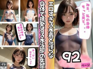 エロすぎる水着と淫らな身体で童貞の後輩くんを挑発する水泳部の先輩(AIラブガール) [d_396192]