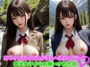 おじさん私をどこか遠くへ連れて行って 家出女子からお願いされた日 巨乳制服女子は可愛い(いちごレモン) [d_396252]