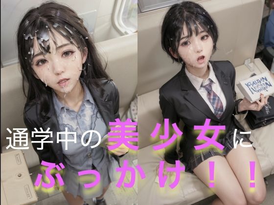 電車で通学中の美少女にぶっかけスペシャル(リアルな世界でのエロ) [d_397970]