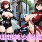 ぴちぴちライダースーツ美女【理想美女イラスト図鑑】(おっぱいおしり研究所) [d_398181]