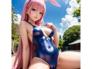 うさ耳競泳水着5【AI生成】(AI美女集) [d_398494]