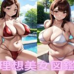 爆乳水着美女【理想イラスト美女図鑑】(おっぱいおしり研究所) [d_398709]