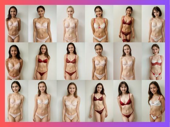 シン・AIグラビア vol.6 / 赤(画像生成AI研究チーム) [d_399139]