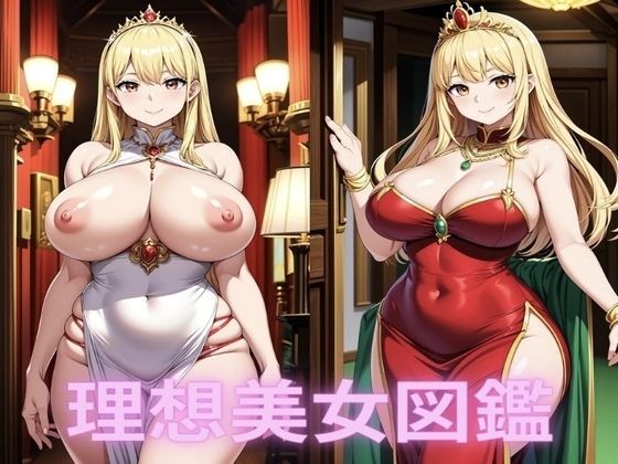 爆乳ドレス美女【理想美女イラスト図鑑】(おっぱいおしり研究所) [d_399446]