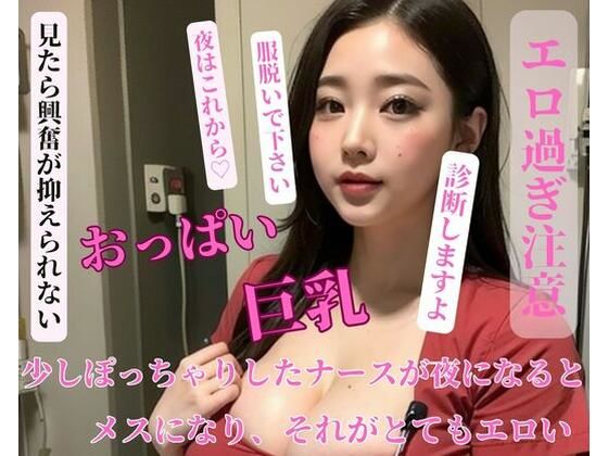 少しぽっちゃりしたナースが夜になるとメスになり、それがとてもエロい(YAMANASHI) [d_399654]