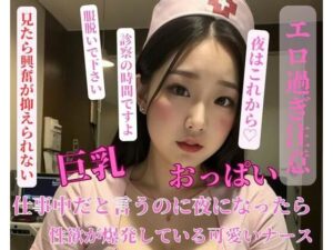 仕事中だと言うのに夜になったら性欲が爆発している可愛いナース(ESHIー) [d_399659]