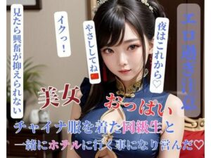 チャイナ服を着た同級生と一緒にホテルに行く事になり営んだ？(ESHIー) [d_399713]