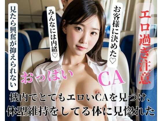 機内でとてもエロいCAを見つけ、体型維持をしてる体に見惚れた(美少女っ) [d_400805]