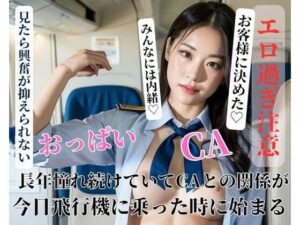 長年憧れ続けていてCAとの関係が今日飛行機に乗った時に始まる(完美) [d_400811]