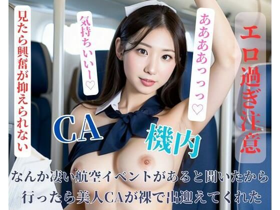 なんか凄い航空イベントがあると聞いたから行ったら美人CAが裸で出迎えてくれた(ESHIー) [d_401101]