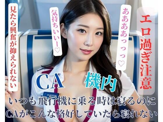 いつも飛行機に乗る時は寝るのにCAがこんな格好していたら寝れない(HHH) [d_401105]