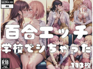 百合エッチ「我慢できなくて，学校でシちゃった…」(お布団) [d_402439]
