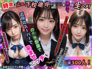 時間を止めて下校途中のJ◯を捕えて強●生ハメ！(店長の裏の顔) [d_402446]