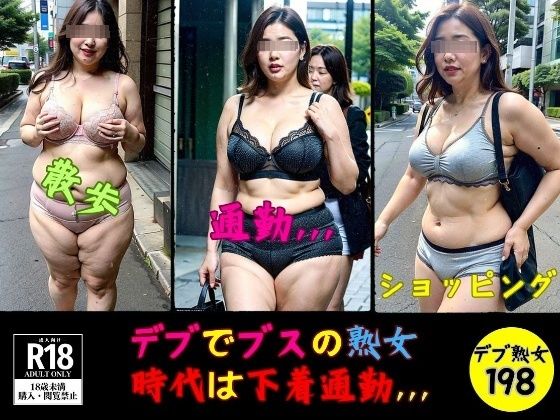 デブでブスの熟女—時代は下着通勤198人，，，—(熟女部屋) [d_403446]