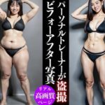 あのCMで有名なパーソナルジムの宣伝撮影の裏側ショットを極秘入手！！(じーた) [d_404906]