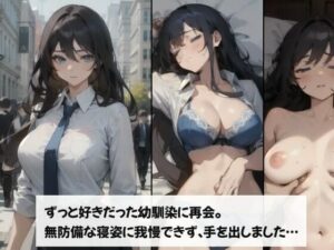 ずっと好きだった幼馴染に再会。無防備な寝姿に我慢できず、手を出しました…(抹茶たぬき) [d_405590]