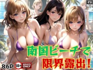 南国ビーチで限界露出！ 極少マイクロビキニで大胆露出する美女たち(なっつくりーむ) [d_405690]