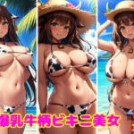 爆乳牛柄ビキニ美女(勃起の源) [d_405716]