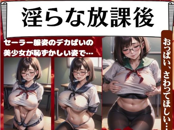 淫らな放課後〜セーラー服姿のデカぱいの美少女が恥ずかしい姿で…「おっぱい、さわってほしい」(エロ見放題タイム) [d_406423]