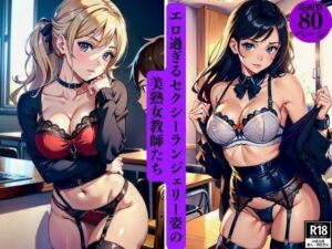 エロ過ぎるセクシーランジェリー姿の美熟女教師たち(りサークル) [d_393350]